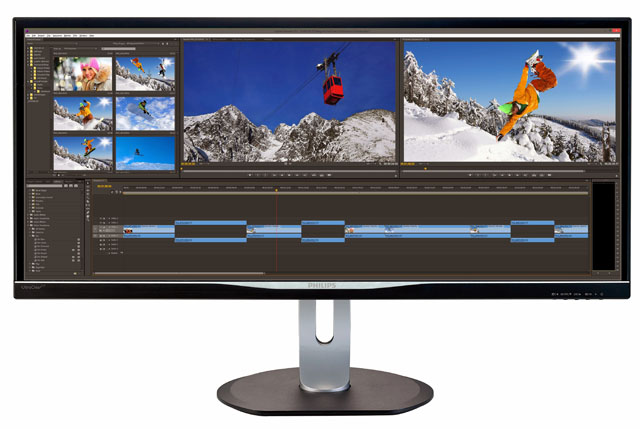 Philips BDM3470UP: 34" ultra-širokoúhlý monitor s AH-IPS displejem a rozlišením 3440 × 1440 pixelů