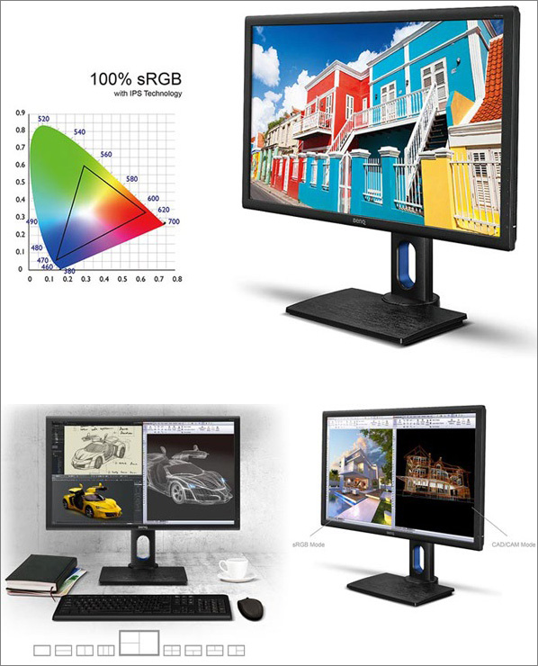 BenQ PD2700Q Designer Monitor se 100% pokrytím sRGB a standardem REC.709