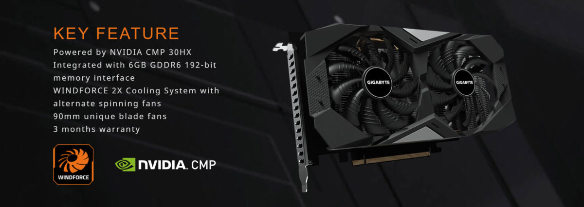 Gigabyte představil těžební CMP 30HX, záruku dává pouze na tři měsíce