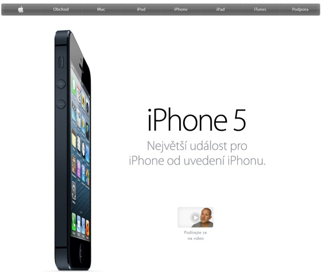 Přímý přenos z Apple Keynote s uvedením nového iPhone 5