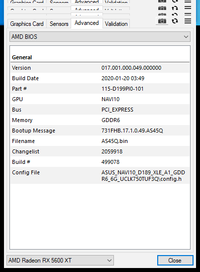 Asus TUF Gaming X3 RX 5600 XT EVO O6G s GDDR6 na 14 Gb/s