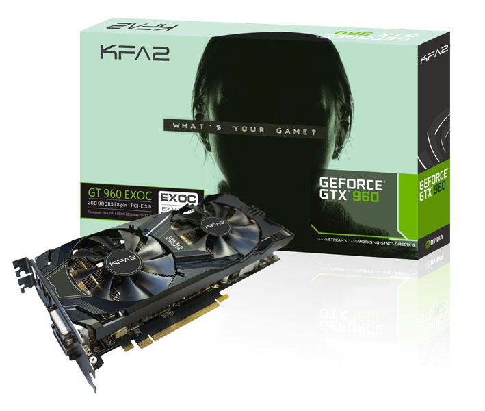 KFA2 odhalilo podobu svých chystaných grafických karet GeForce GTX 960