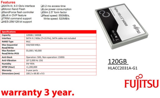Fujitsu uvedlo nové solid-state disky se SATA 6 Gb/s 