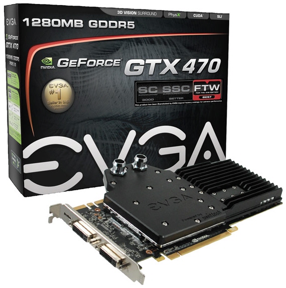 GeForce GTX 470 Hydro Copper FTW - tichá a s vyššími takty
