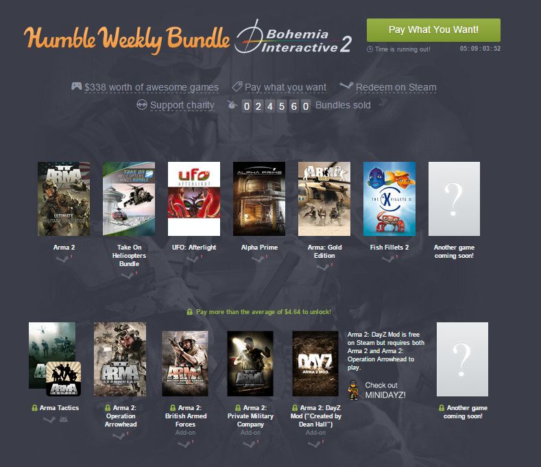 Humble Bundle nabízí balík her od Bohemia Interactive za pár korunek