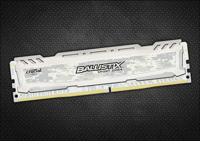 Crucial si pro veletrh Camescom připravil nové bílé paměťové moduly DDR4 Ballistix Sport LT White