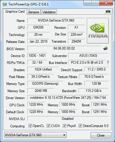 Nový Maxwell v testu: Asus GTX 960 OC a MSI GTX 960 Gaming