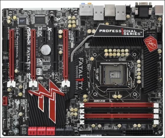 ASRock Z68 Fatal1ty Professional Gen3 sice s PCIe 3.0, ale bez příslušného řadiče