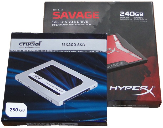 Kingston HyperX Savage a Crucial MX200