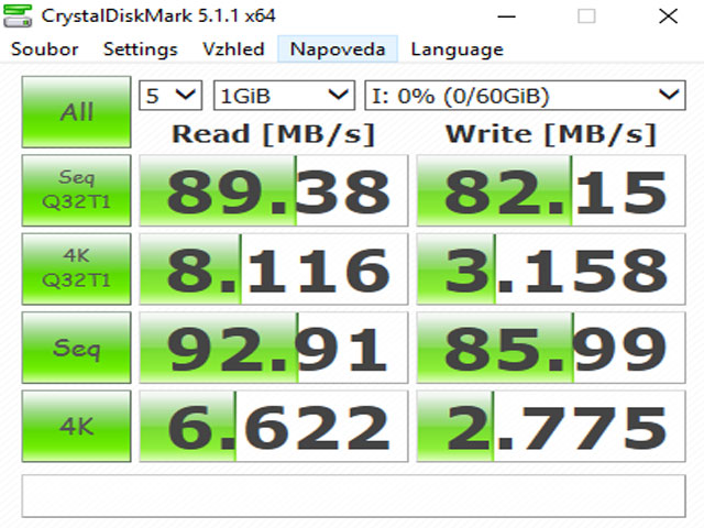 CrystalDiskMark 5.1.1