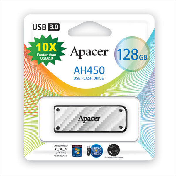 Apacer přichází na český trh s USB 3.0 flash diskem AH450