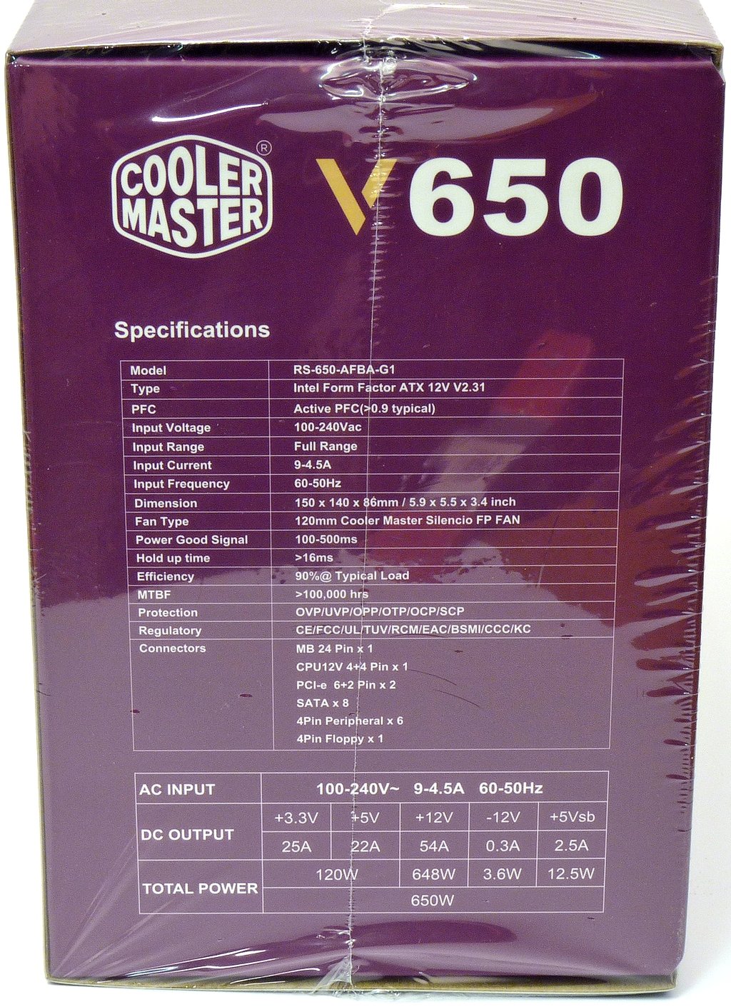 Cooler Master V650: plně modulární bratr VS 