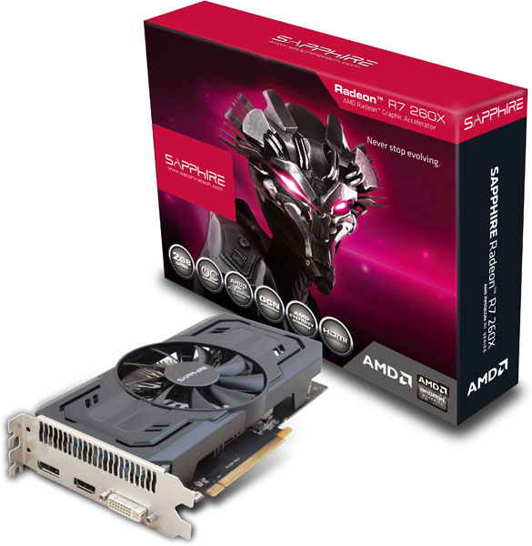 Sapphire R7 260X iCafe Gaming OC: továrně přetaktovaný mainstream s úsporným chladičem. 