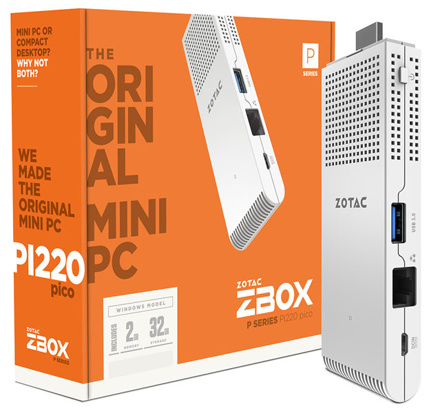 Zotac má dva vlastní ComputeStick počítače. Zařadí se do série Zbox Pico