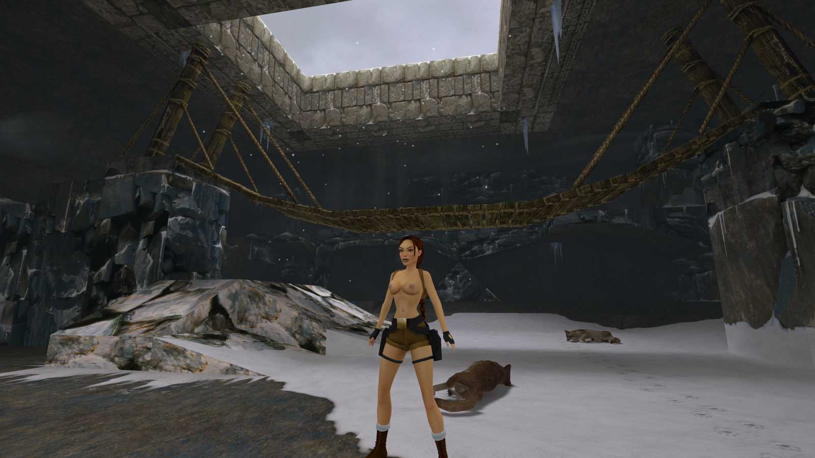 Netrvalo ani den a Lara Croft v nově vydaném Tomb Raider Remastered může běhat nahoře bez