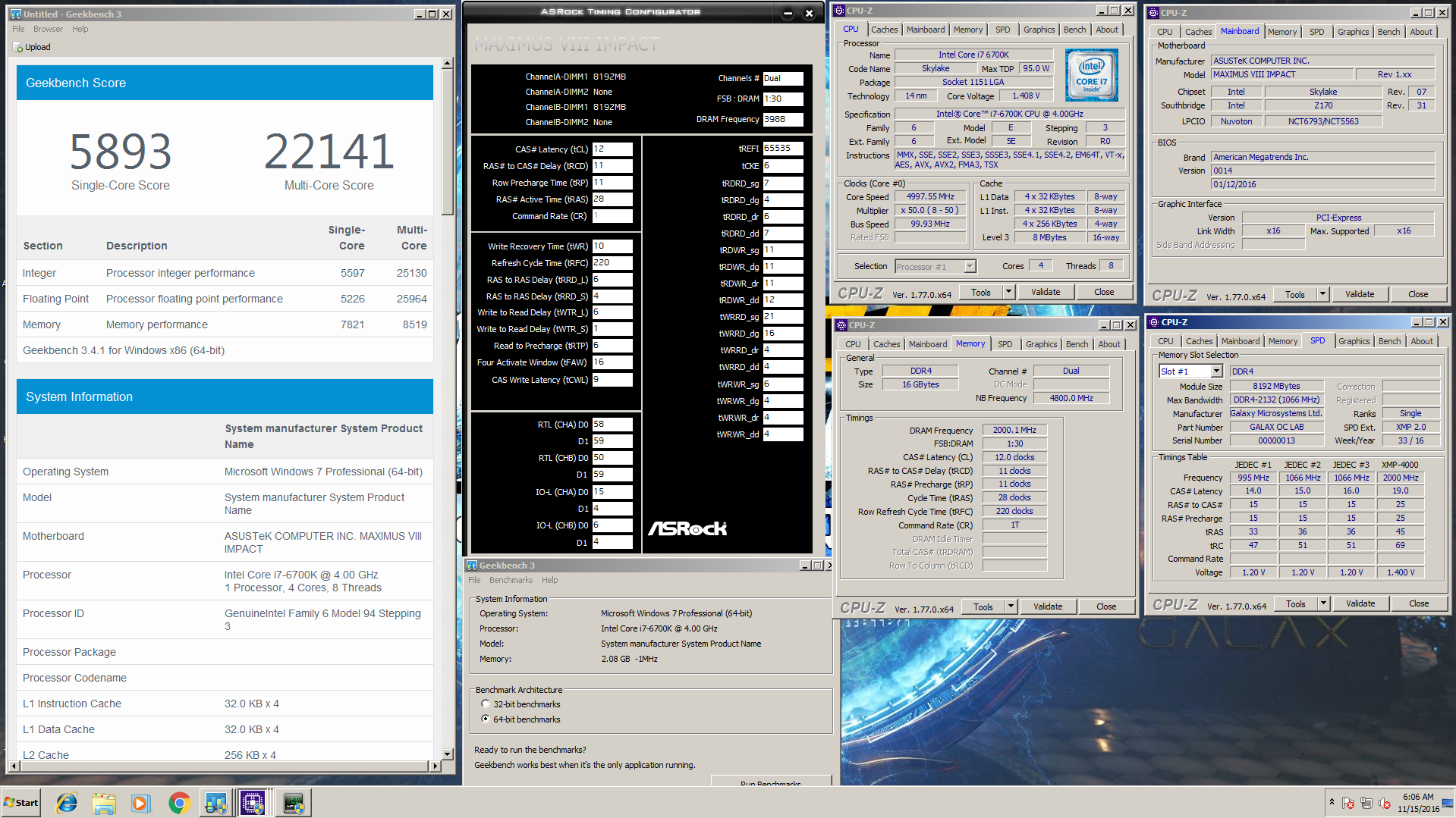 Galax HOF OC LAB Special Edition DDR4-4000 16GB