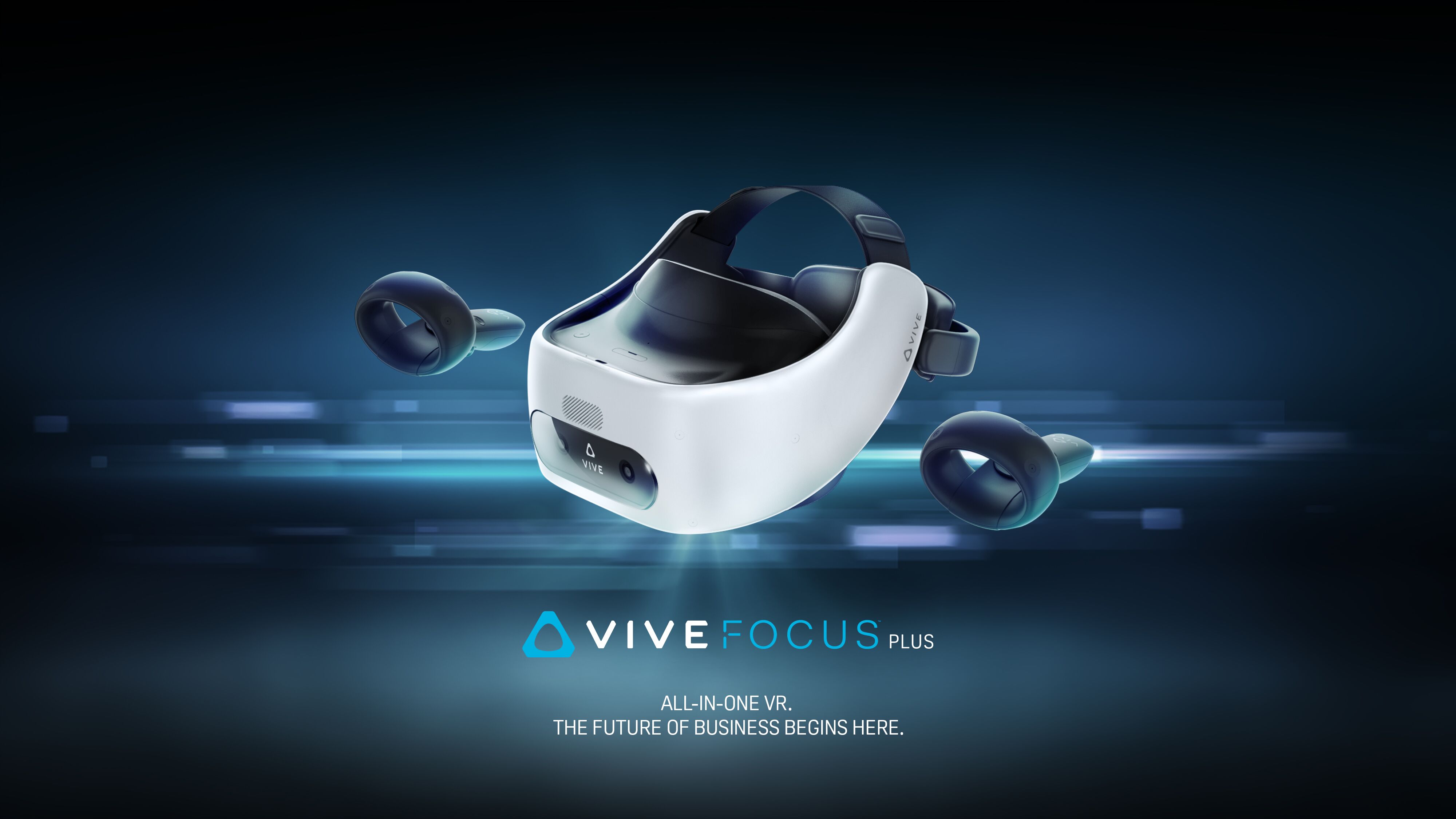 HTC odtajnilo headset Vive Focus Plus s ultrazvukovými ovladači