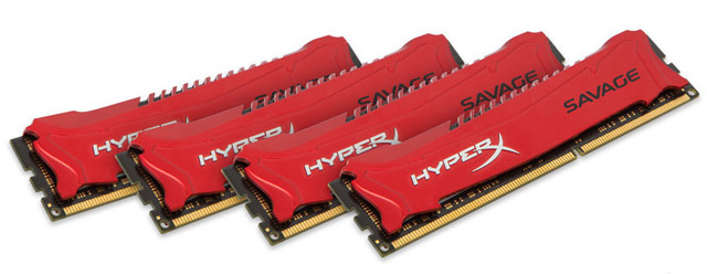 Kingston HyperX Savage: nová řada 20 modelů DDR3 pamětí pro nadšence i hráče