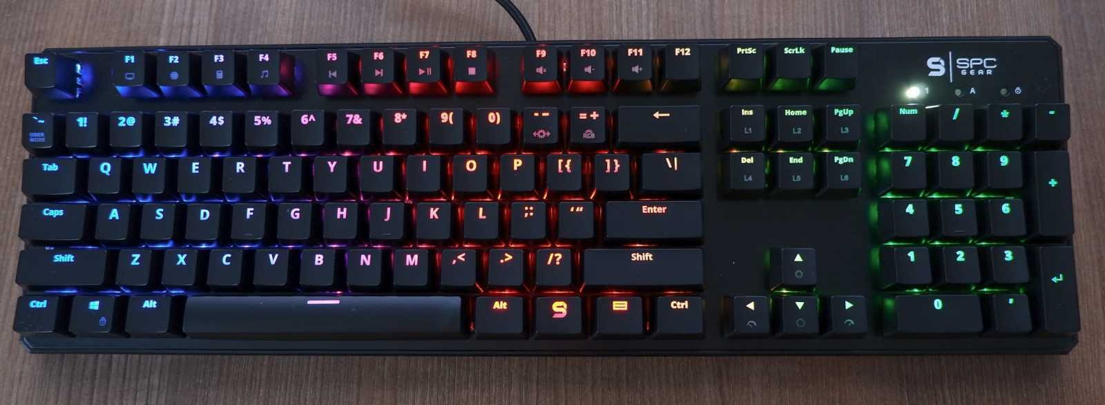 SPC Gear GK540 Magna Kailh Red RGB –                	 slušná mechanika