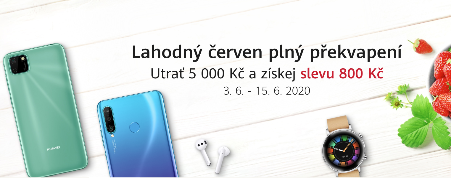 Červnová nabídka na Huawei.cz láká na dárky i slevy