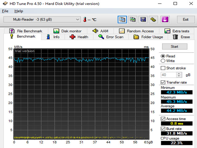 HD Tune Pro 4.50 druhý test