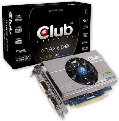 Club 3D GTX 560 Ti Green Edition: Ještě úspornější GeForce