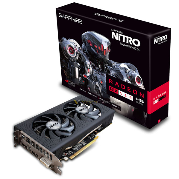 Sapphire odtajnil první snímky grafické karty Radeon RX 460 Nitro OC