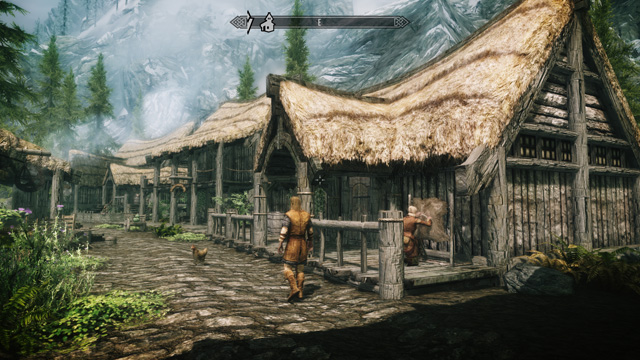  Skyrim po aplikaci všech testovaných grafických módů (po najetí myší se zobrazí původní kvalita hry) Skyrim po aplikaci všech testovaných grafických módů — Plné rozlišení Skyrim v původní kvalitě při nejvyšším nastavení detailů — Plné rozlišení