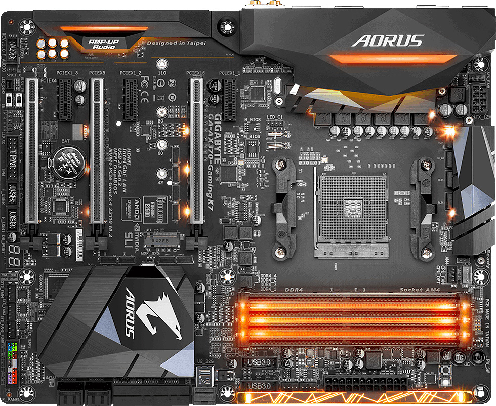 Základní deska GIGABYTE AM4 AX370-Gaming K7