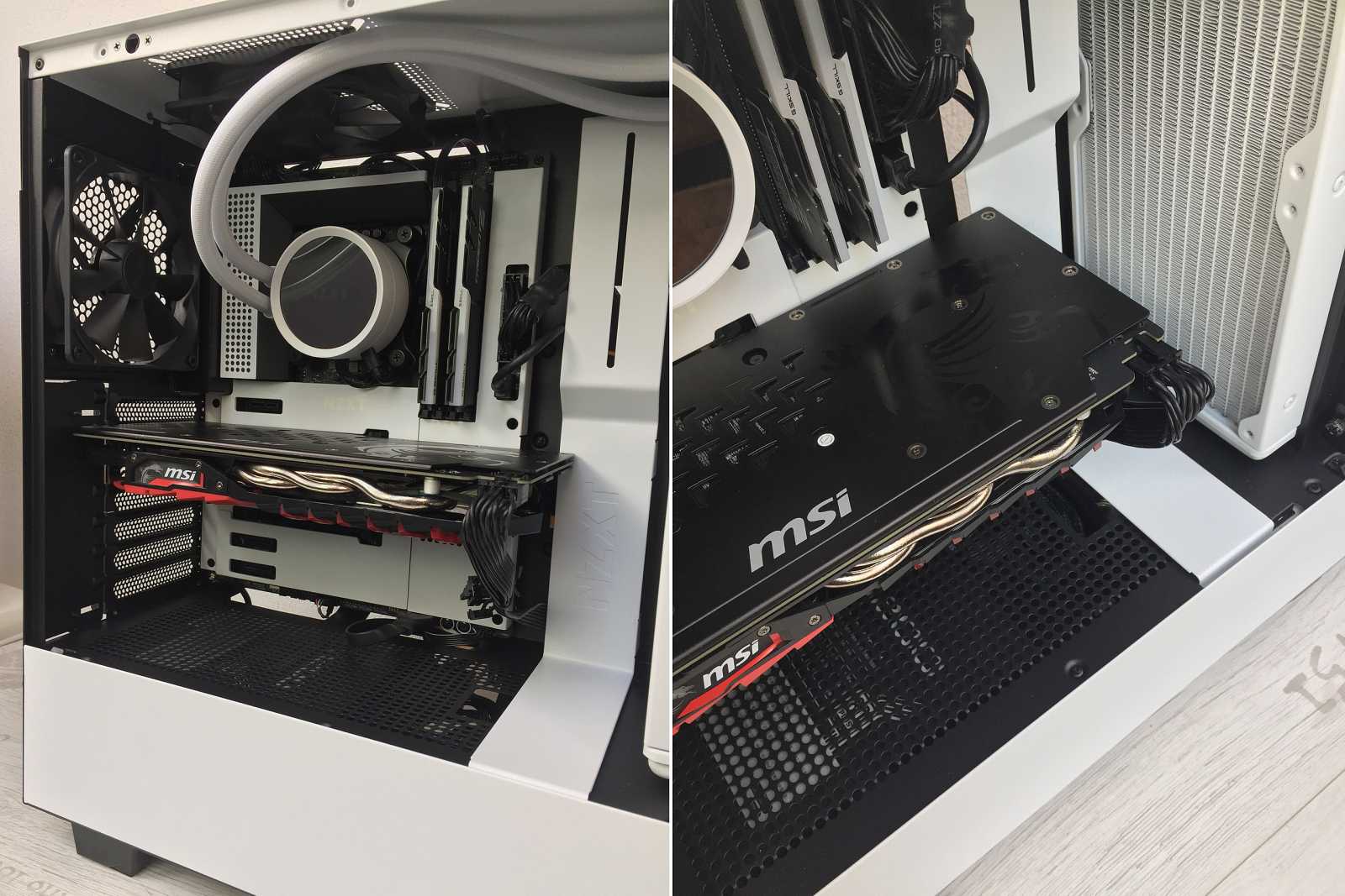 Test skříně NZXT H510 FLOW – s komponenty v bílém tónu