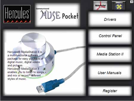 Hercules Muse Pocket: USB 5.1 zvuk