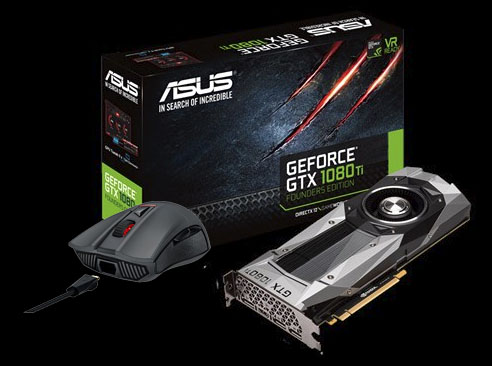 Asus bude ke grafikám GeForce GTX 1080 Ti FE rozdávat herní myš ROG Gladius