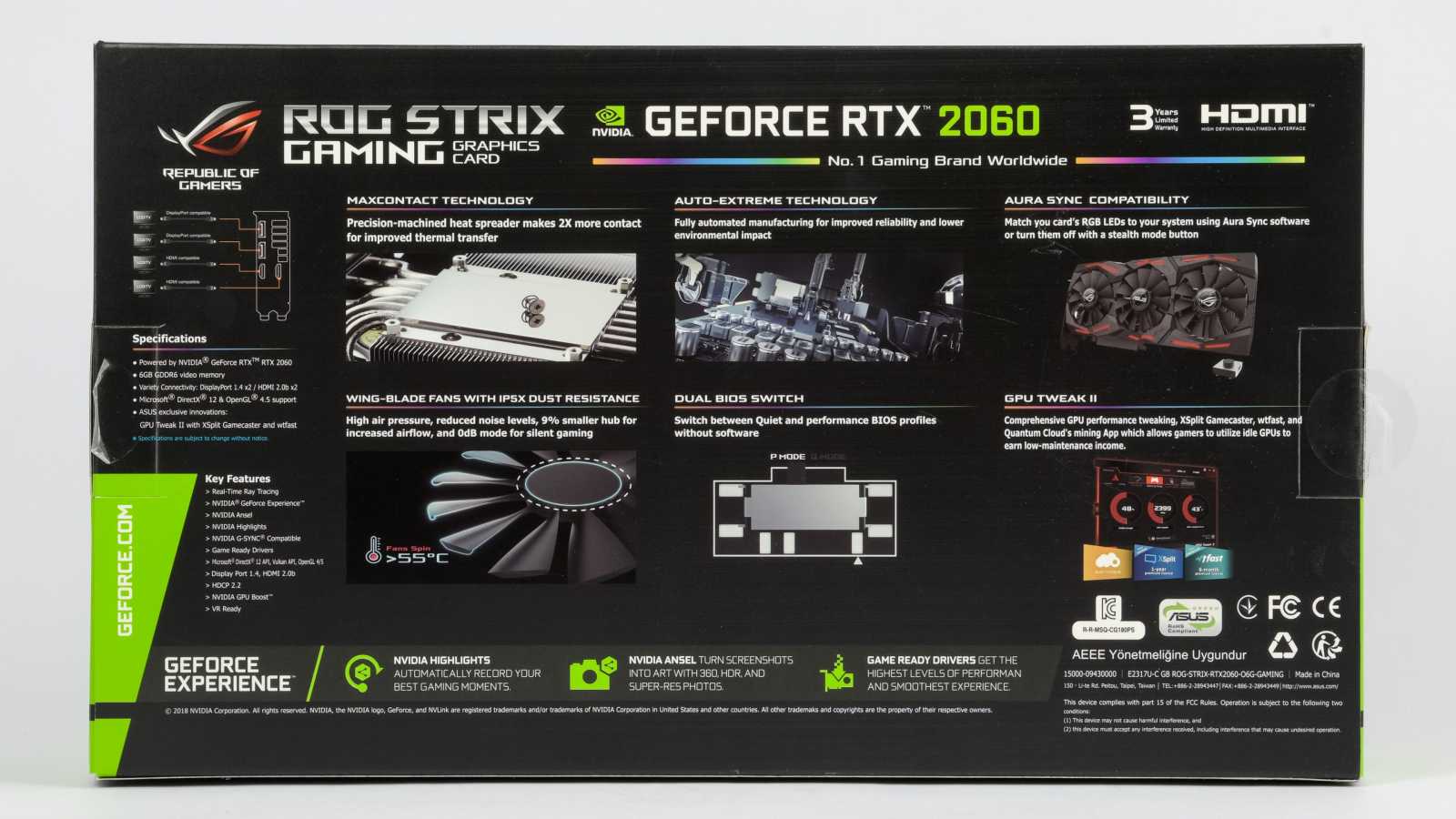 Asus ROG Strix GeForce RTX 2060 O6G Gaming v testu 