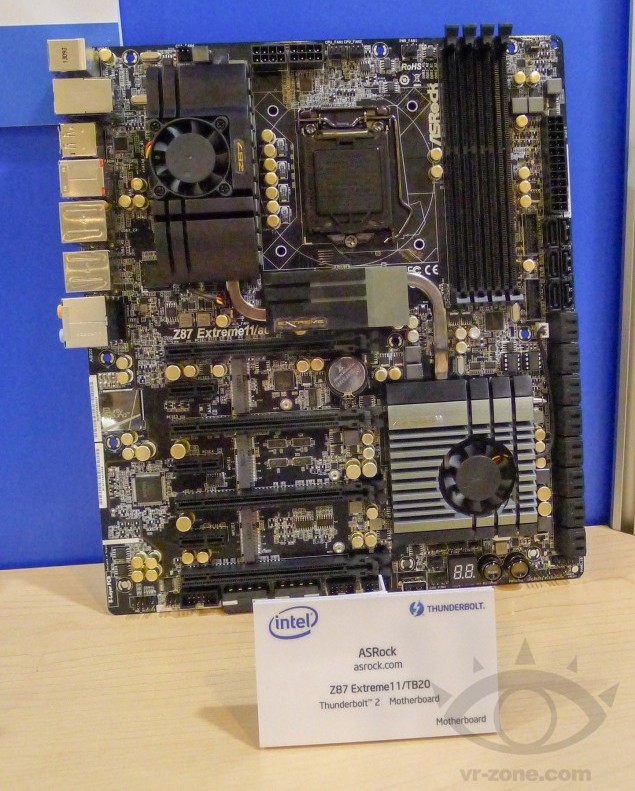 [IDF 2013] ASRock Z87 Extreme 11 /TB20 – je libo duální Thunderbolt a 22 SATA?