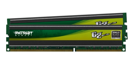 Patriot G2 Black Edition: nové DDR3 paměti pro Bulldozer