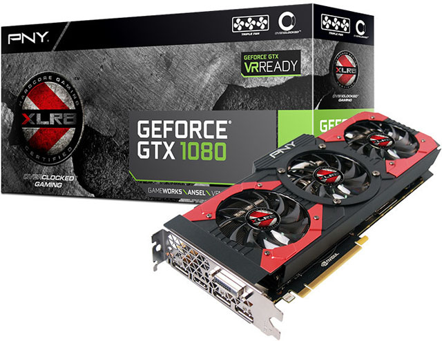 PNY přichází se špičkovou grafikou GeForce GTX 1080 XLR8 OC