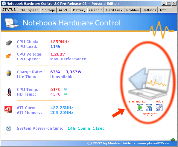 Zlatý fond utilit - Notebook Hardware Control