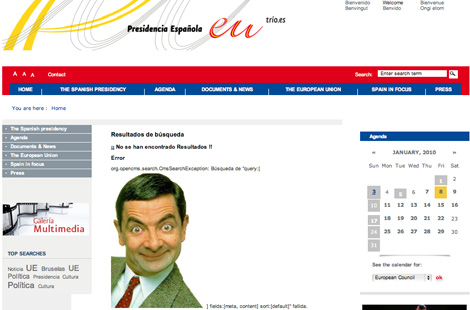 Hacker „Mr. Bean“ se naboural na web EU