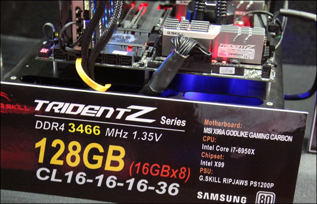 G.Skill na Computexu předvedlo DDR4 RAM Trident Z s extrémně vysokým taktem a kapacitou