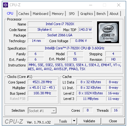 Intel Core i7-7820X: Osmijádro Skylake-X v testu