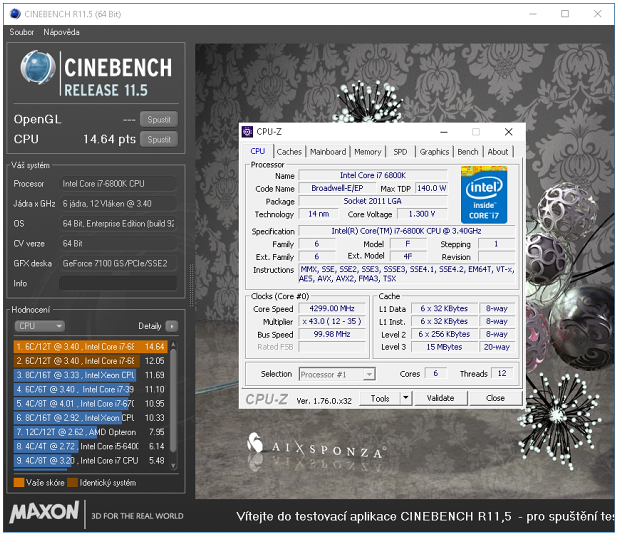 Intel Core i7-6800K: Nejlevnější Broadwell-E v testu