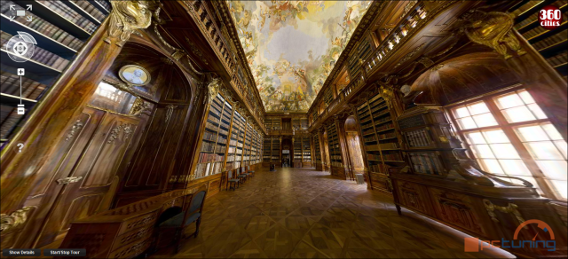 Největší panoramatická fotografie interiéru na světě má 40 gigapixelů a ukazuje historickou knihovnu v Praze na Strahově
