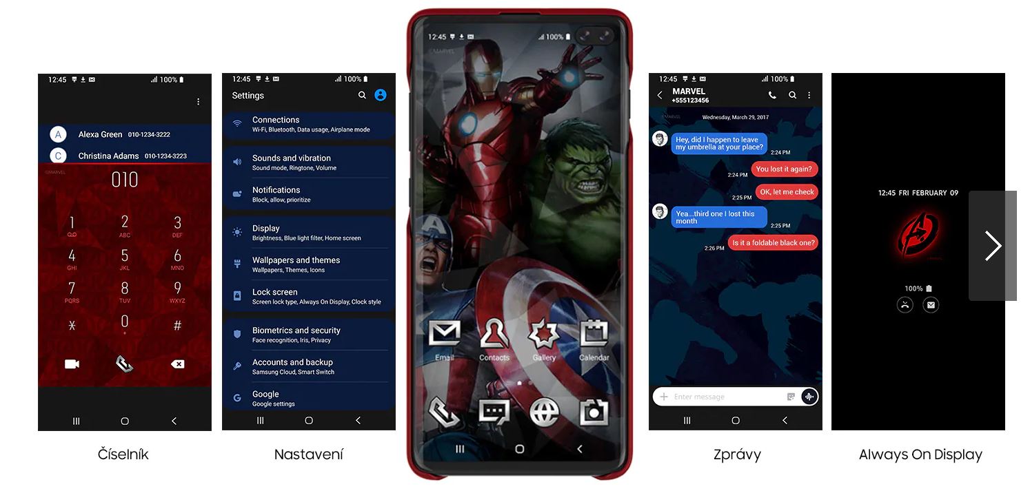 Hrdinové z komiksů Marvel na interaktivních krytech z edice Samsung Galaxy Friends