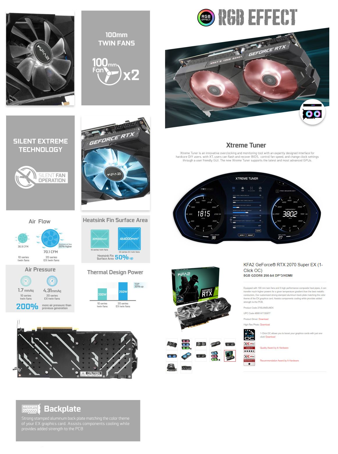 KFA2 GeForce RTX 2070 Super EX (1-Click OC) v testu