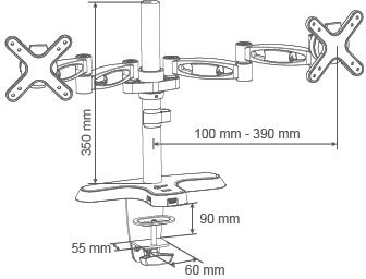 Srovnání držáků LCD: dva monitory ergonomicky