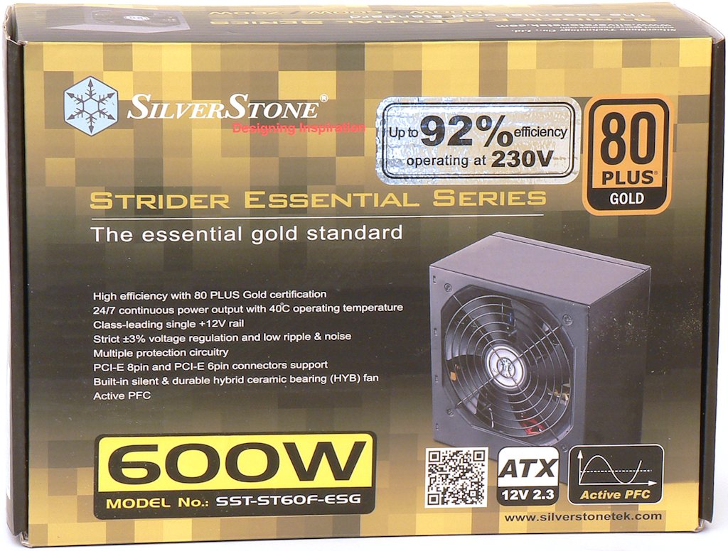 Silverstone Strider Essential Gold 600 W: vylepšený základ 