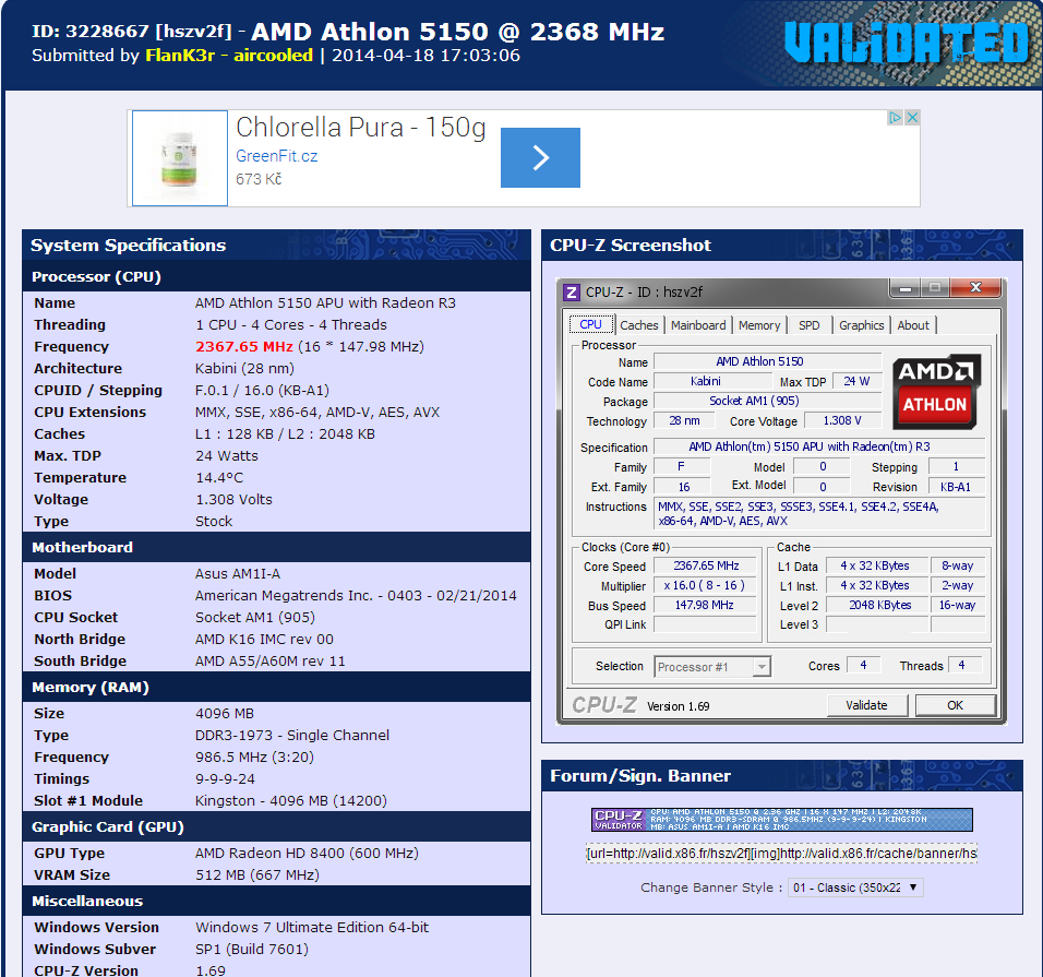 Nová platforma AMD AM1: Athlon X4 5150 a deska Asus AM1I-A