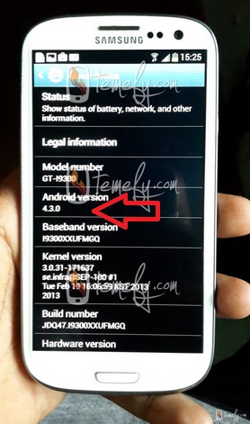 Samsung Galaxy S III spatřen s Androidem 4.3 Jelly Bean