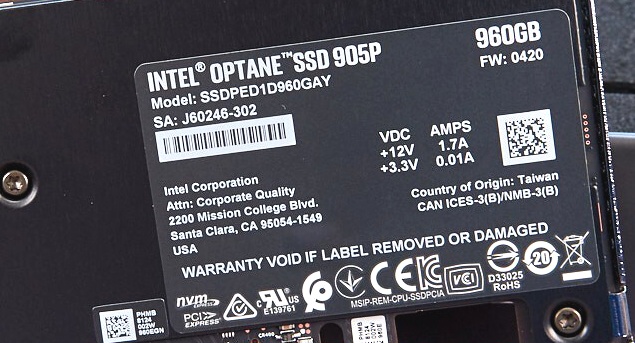 Intel Optane 905P 960GB: nejvýkonnější SSD na trhu