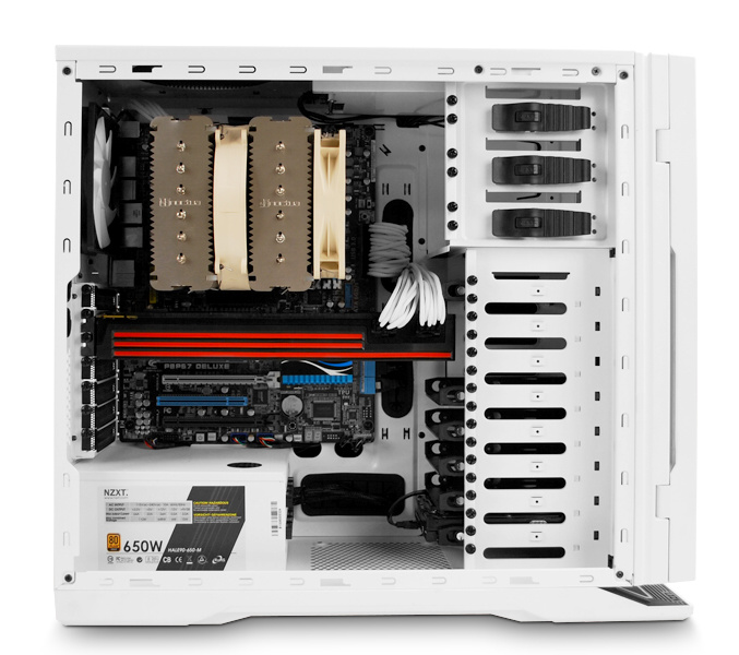 Absolutní ticho uvnitř sněhobílé skříně NZXT H2 Classic